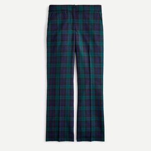J. Crew Hayden Wool Blend Wide Leg Tartan Plaid Pants